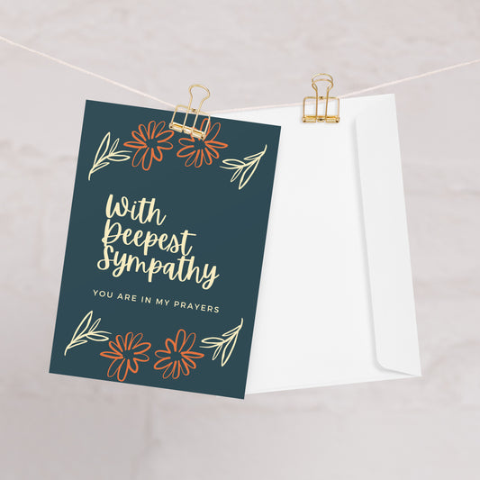 Isaiah 41:10 in-sympathy card