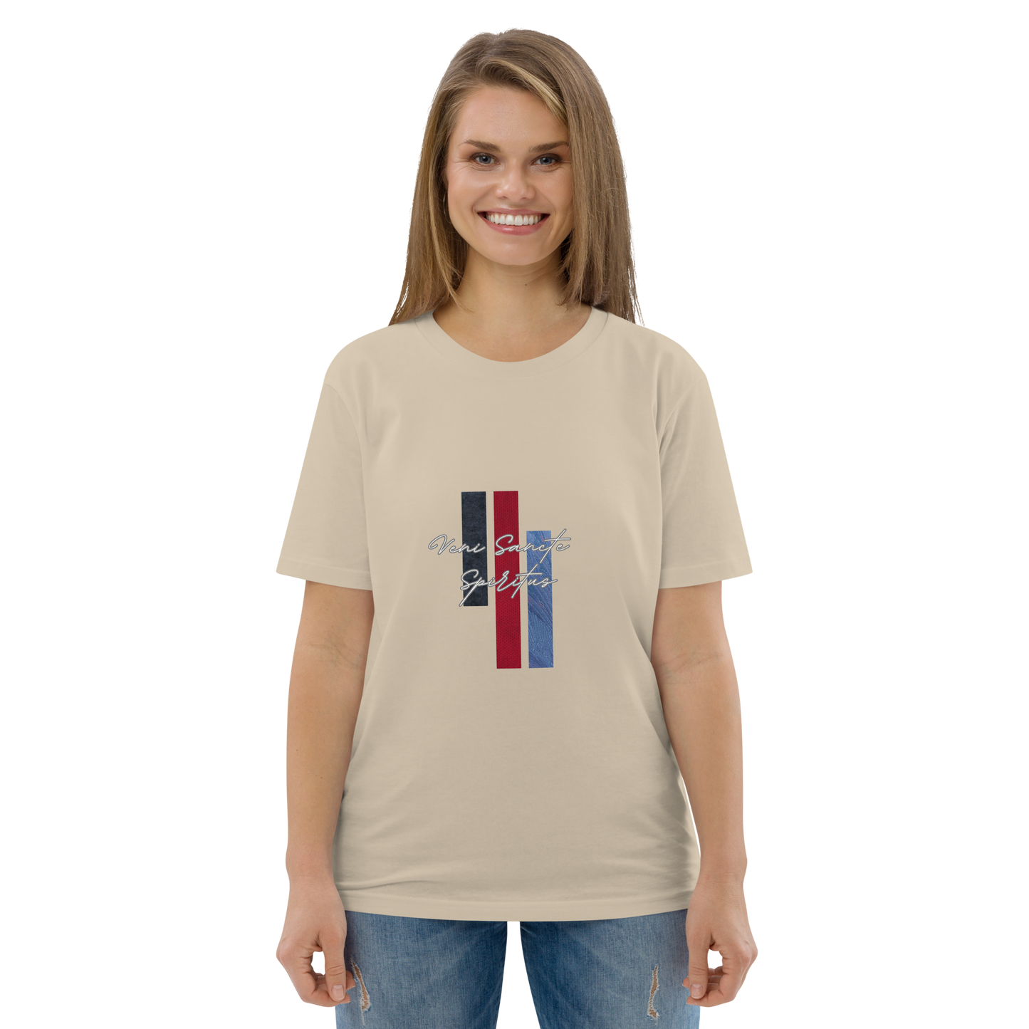 Veni Spiritus Sancte unisex organic cotton t-shirt