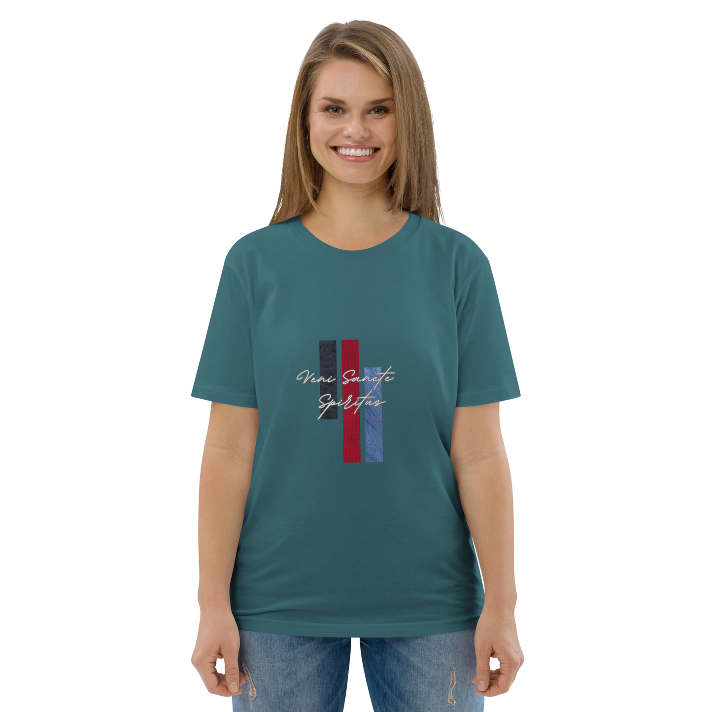 Veni Spiritus Sancte unisex organic cotton t-shirt